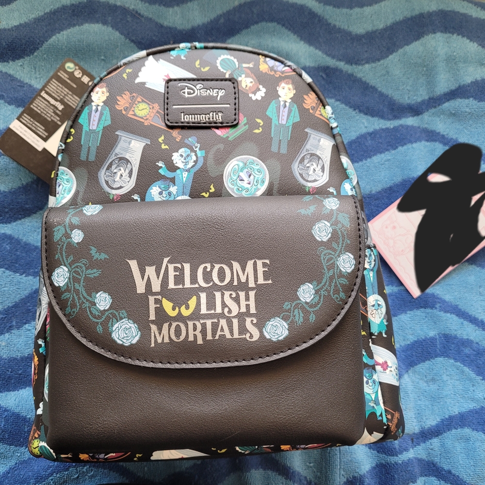 Loungefly Black and Blue Disney Backpack